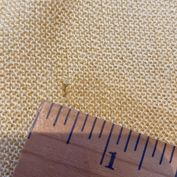 Johnnie Walker Alapca & Tencel Blend L/S Crew Neck Sweater Lemon L *Tiny Flaw - Picture 7 of 10